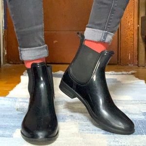 Louella Ankle Rain Bootie Patent 